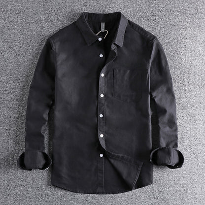 Heavyweight Washed Oxford Cotton Shirt