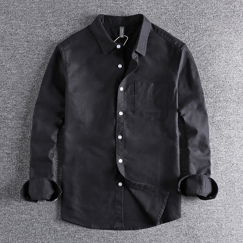 Heavyweight Washed Oxford Cotton Shirt