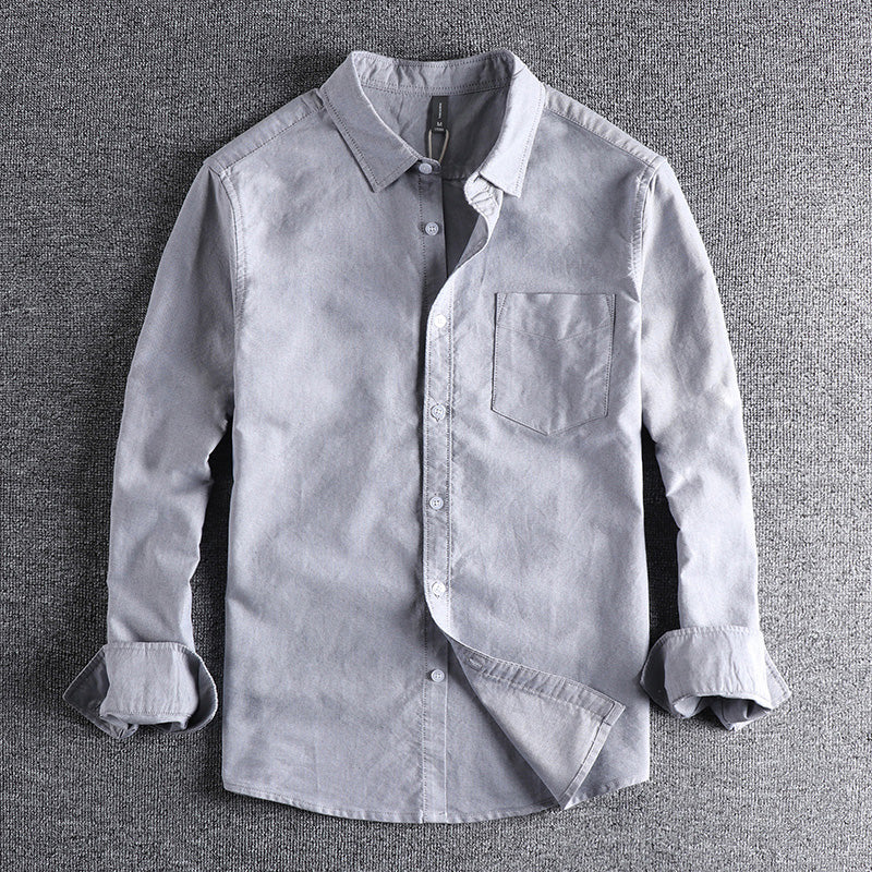 Heavyweight Washed Oxford Cotton Shirt