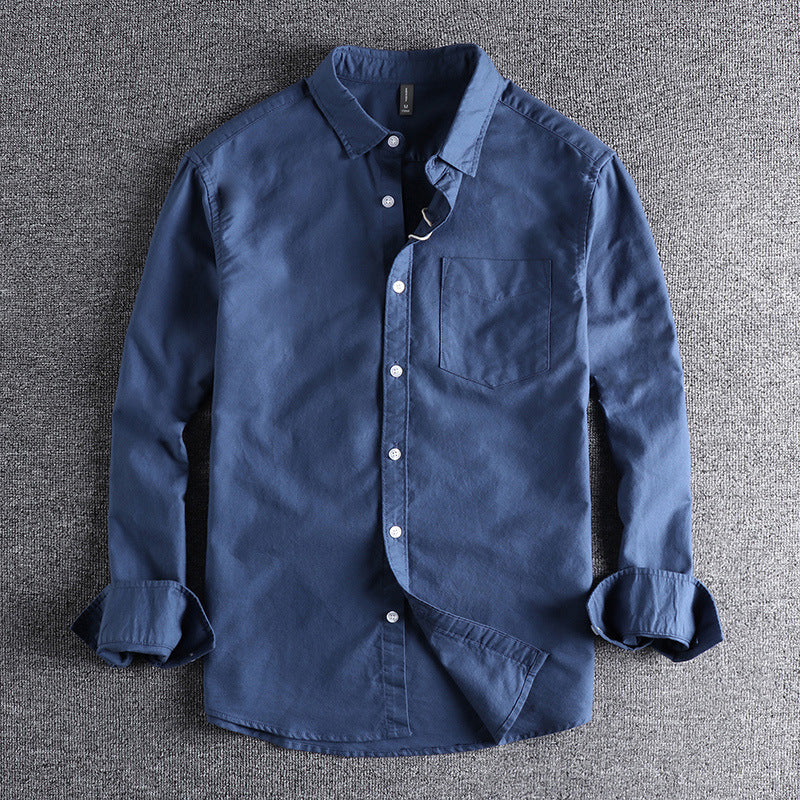 Heavyweight Washed Oxford Cotton Shirt