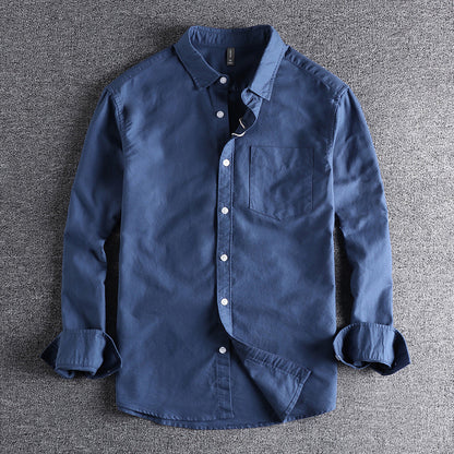 Heavyweight Washed Oxford Cotton Shirt