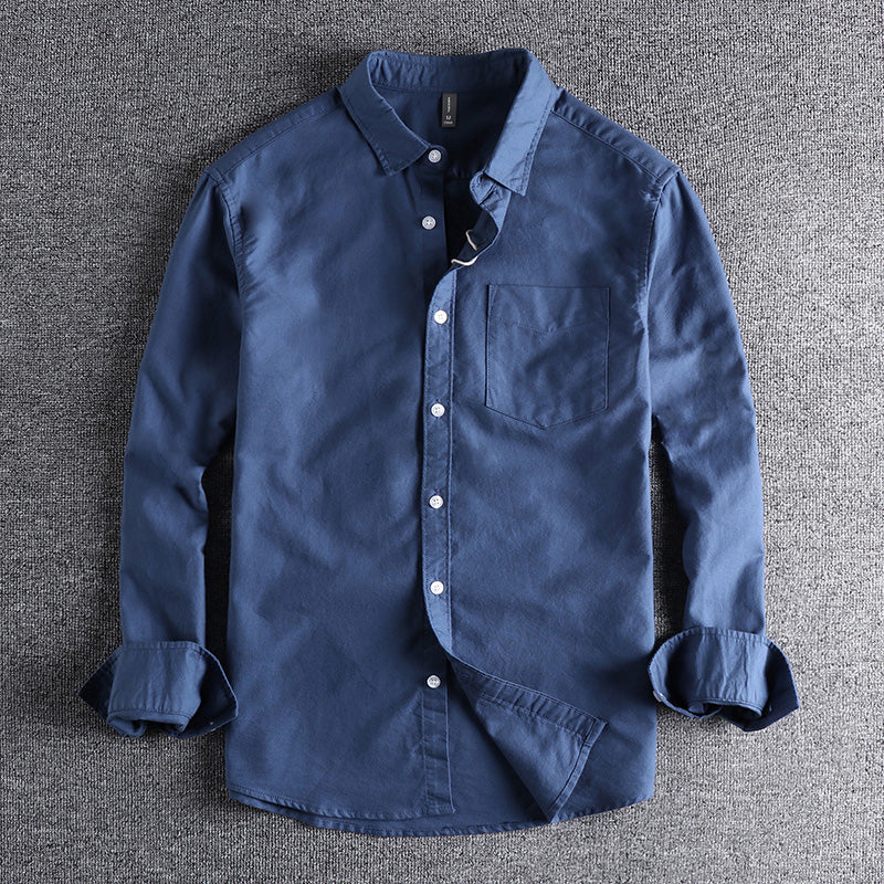 Heavyweight Washed Oxford Cotton Shirt