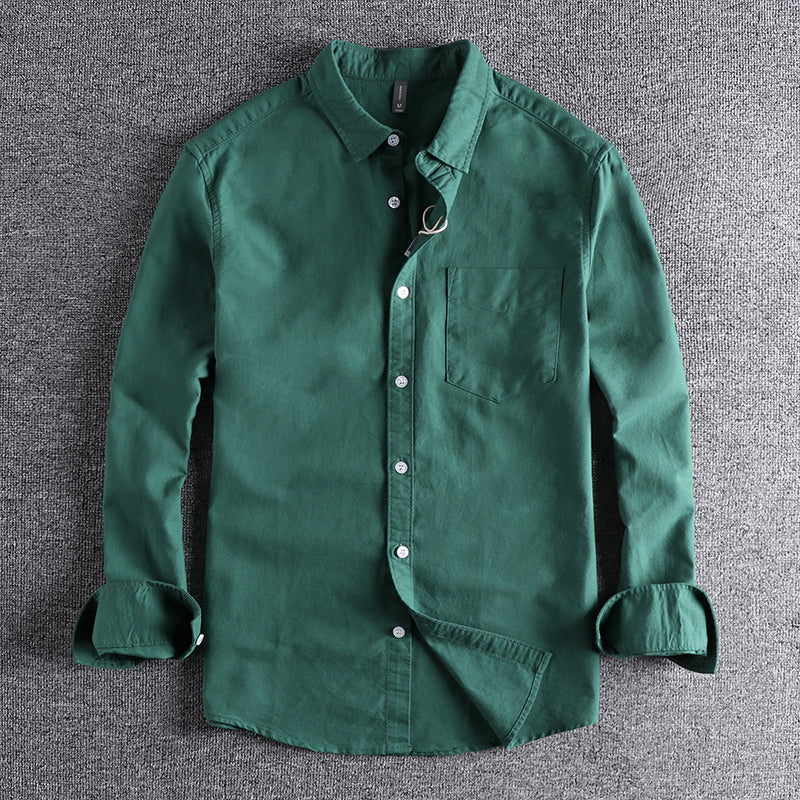 Heavyweight Washed Oxford Cotton Shirt