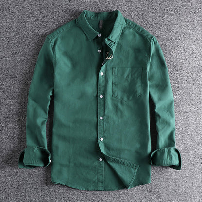 Heavyweight Washed Oxford Cotton Shirt