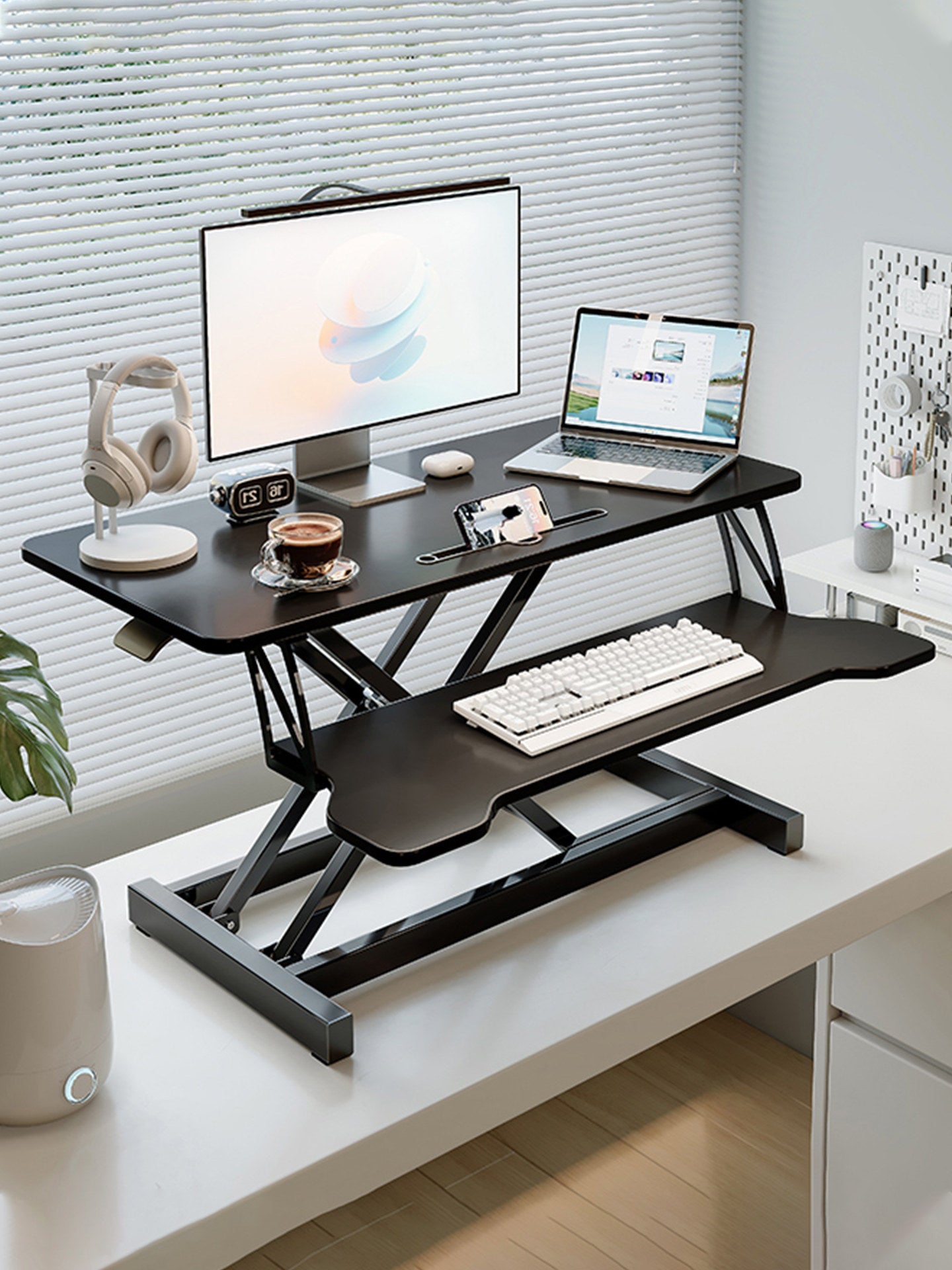 Height Adjustable Desktop Riser Stand