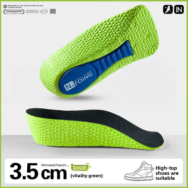 Heightening Insoles for Sports and Casual Shoes