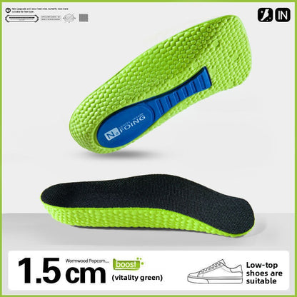 Heightening Insoles for Sports and Casual Shoes