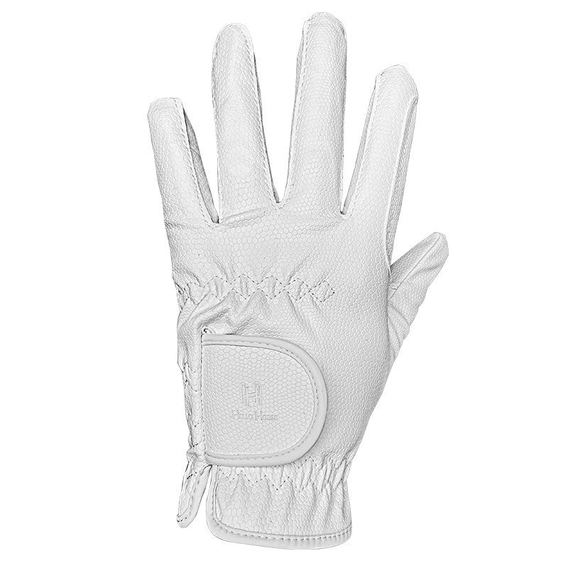 Hellohorse PU Equestrian Riding Gloves Winter Velvet