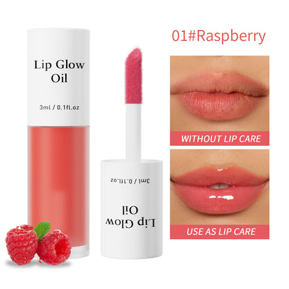 HelloKiss Fruit Lip Oil - Natural Moisturizing Glossy Lip Balm