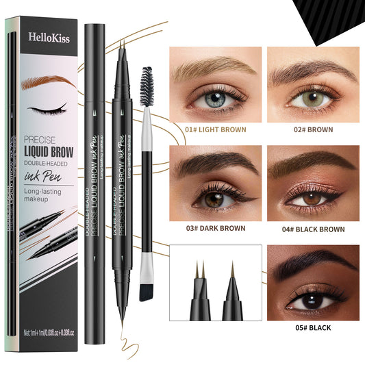 HelloKiss Natural Waterproof Double-Headed Eyebrow Pencil