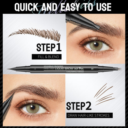 HelloKiss Natural Waterproof Double-Headed Eyebrow Pencil