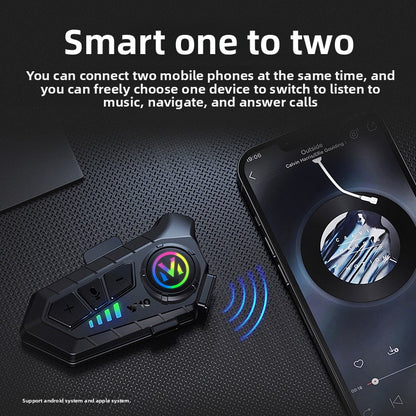 Helmet Bluetooth headphones