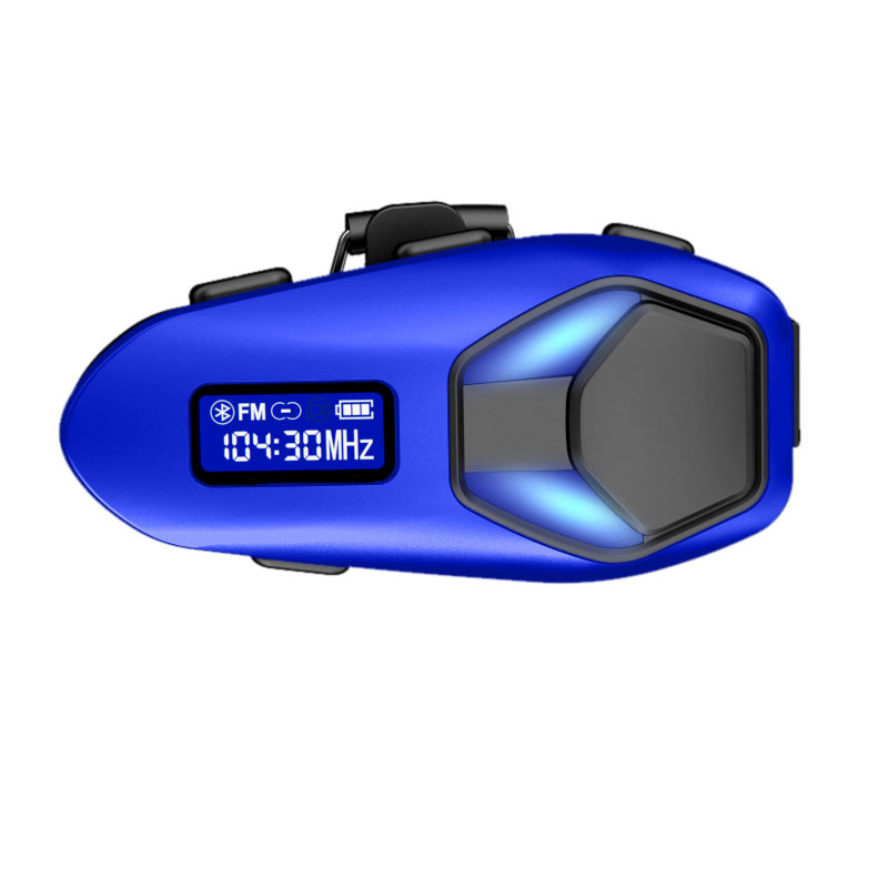 Helmet Bluetooth Headset with Intercom and Video Recording, FM Radio