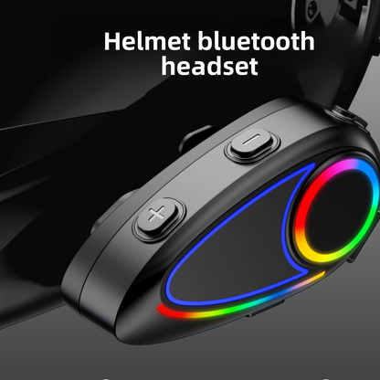 Helmet Bluetooth Headset with Intercom and Video Recording, FM Radio