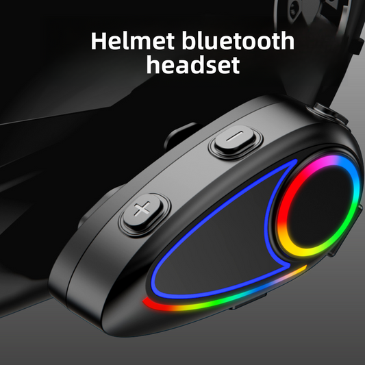 Helmet Bluetooth Headset with Intercom and Video Recording, FM Radio