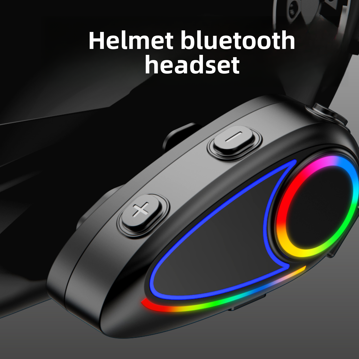 Helmet Bluetooth Headset with Intercom and Video Recording, FM Radio