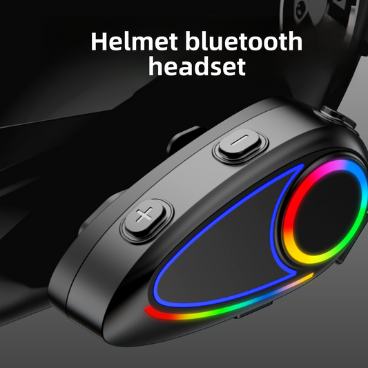 Helmet Bluetooth Headset with Intercom and Video Recording, FM Radio