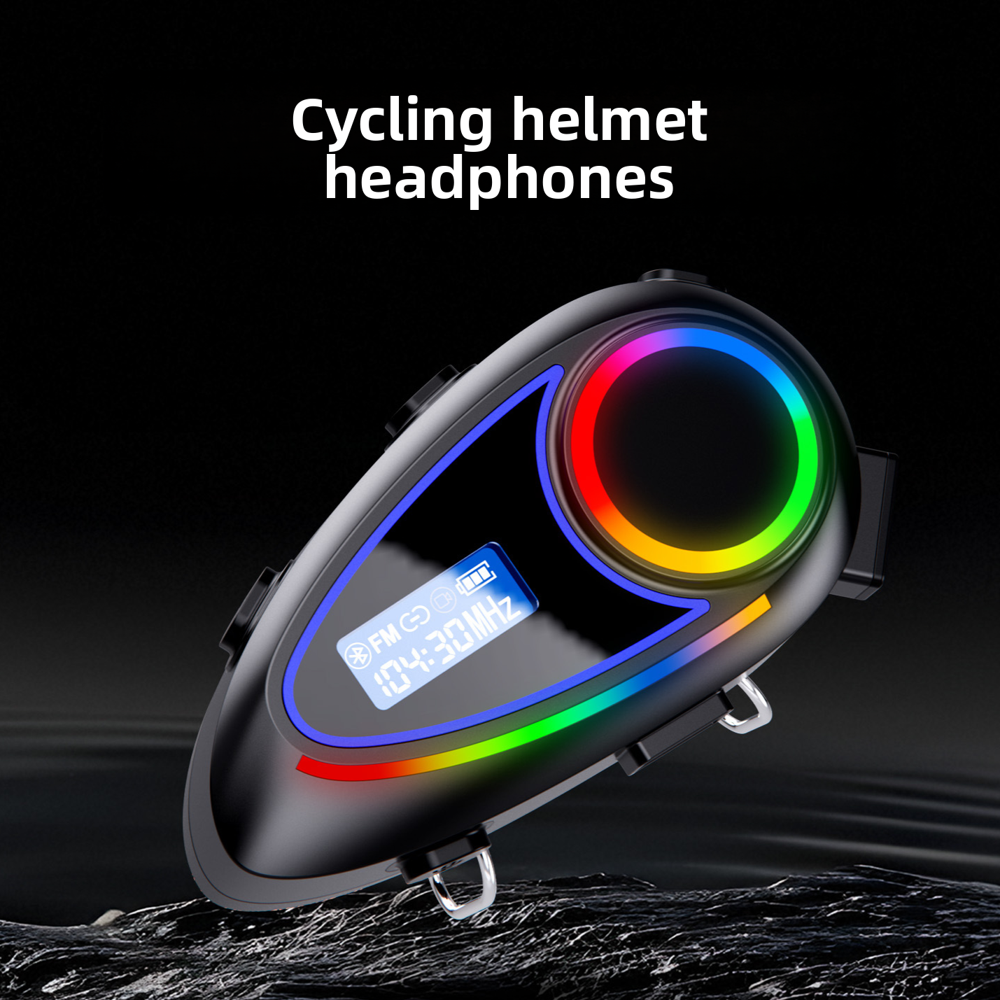 Helmet Bluetooth Headset with Intercom and Video Recording, FM Radio