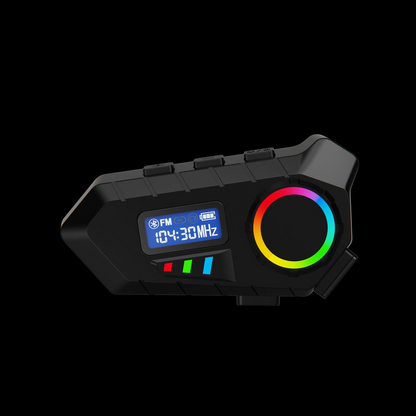 Helmet Bluetooth Headset with Intercom and Video Recording, FM Radio