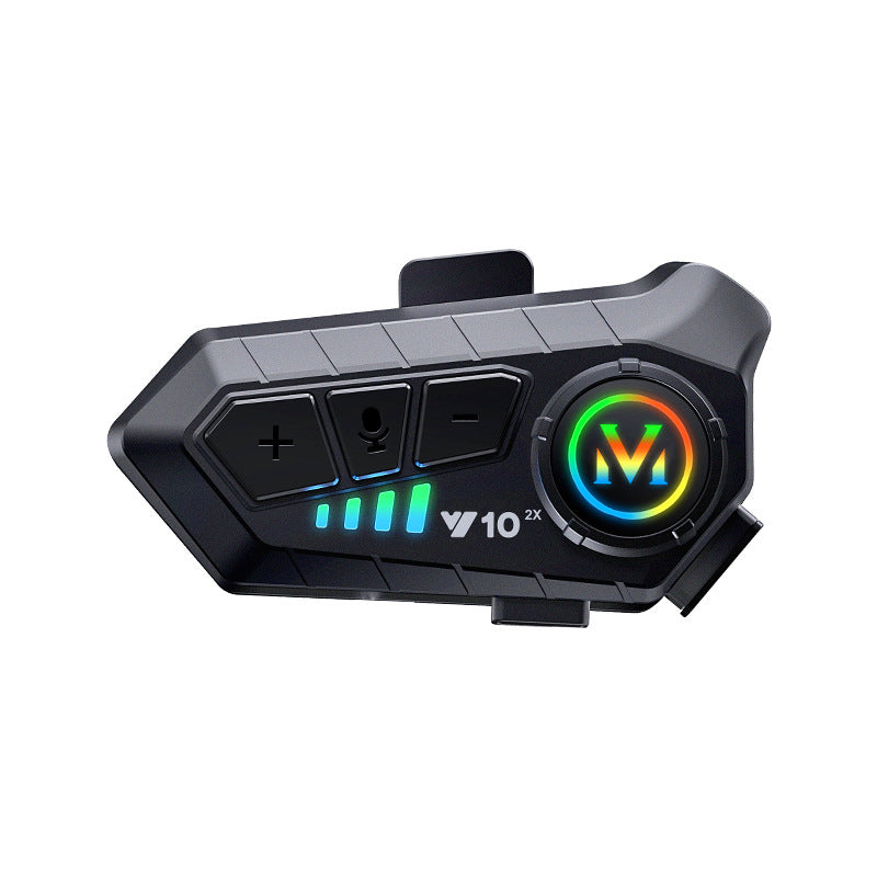 Helmet Bluetooth Headset with Intercom and Video Recording, FM Radio