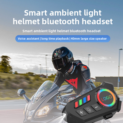 Helmet Bluetooth Headset with Intercom and Video Recording, FM Radio
