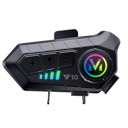 Helmet Bluetooth Headset with Intercom and Video Recording, FM Radio