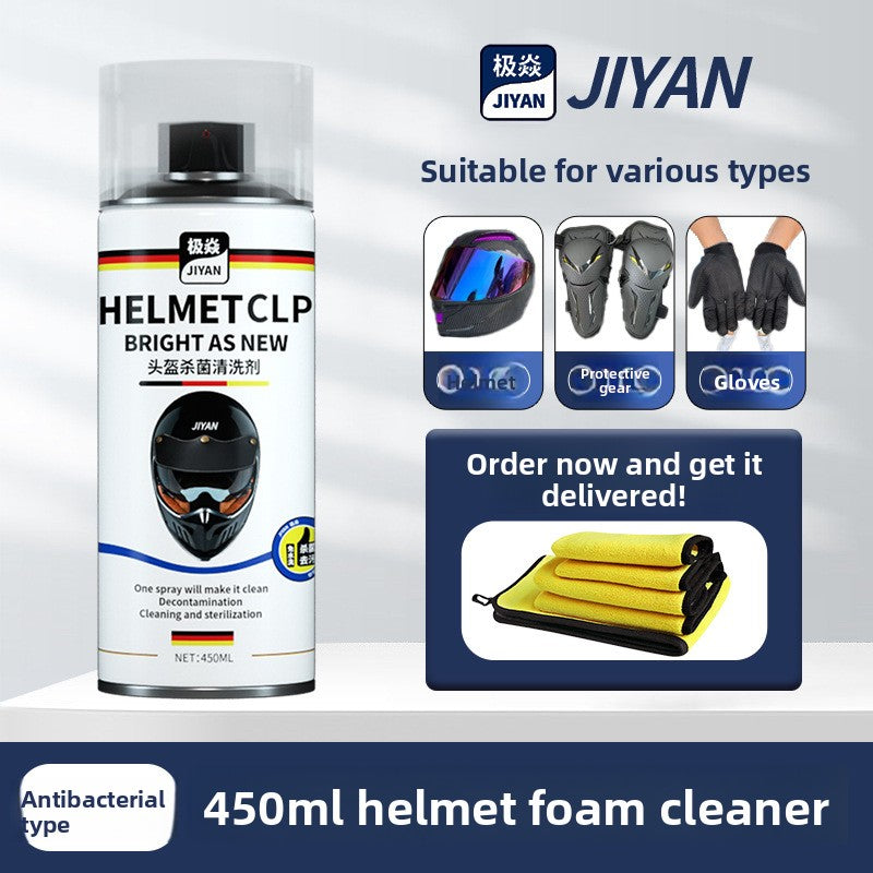 Helmet cleaner