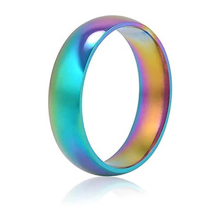 Hematite Arc Facet Ring