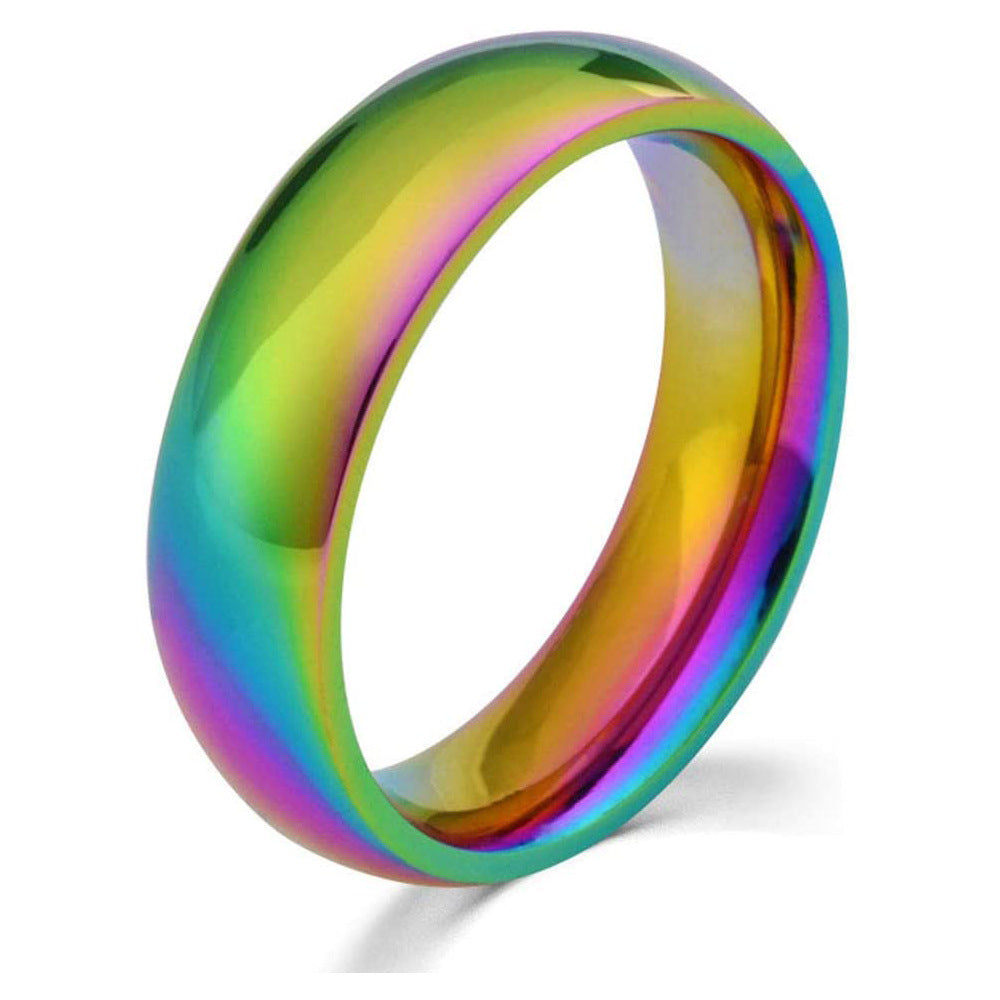 Hematite Arc Facet Ring