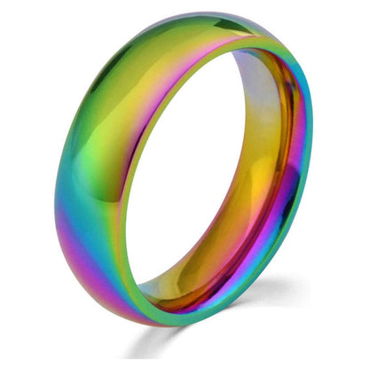 Hematite Arc Facet Ring
