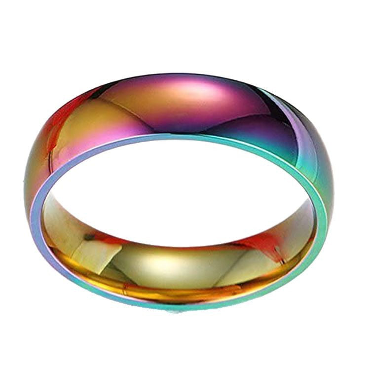 Hematite Arc Facet Ring