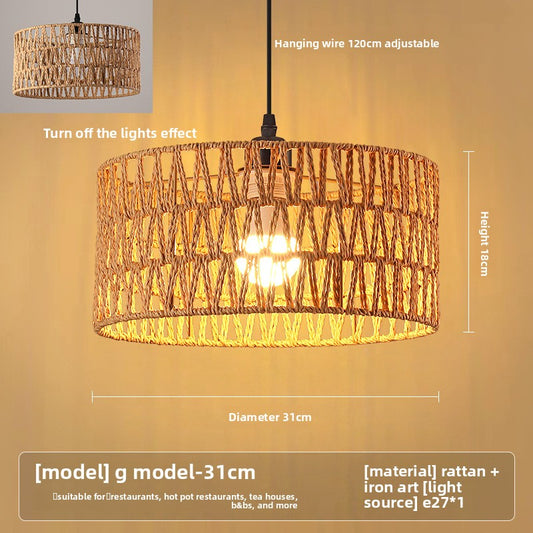 hemp rope lamp