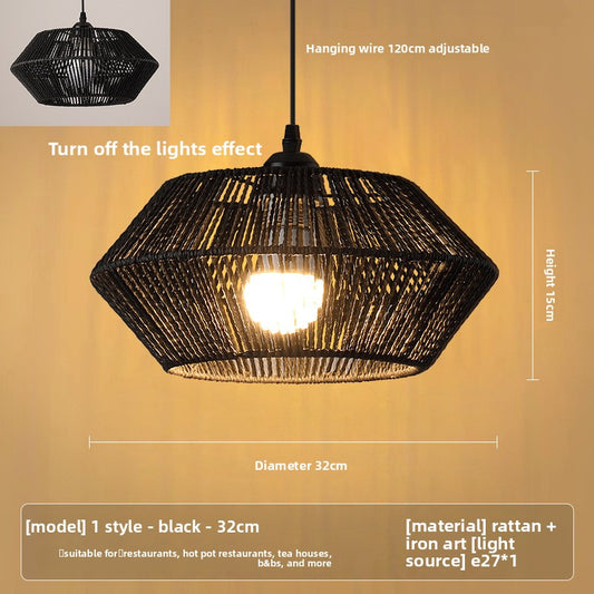 hemp rope lamp