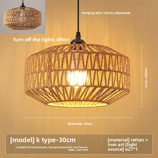 hemp rope lamp