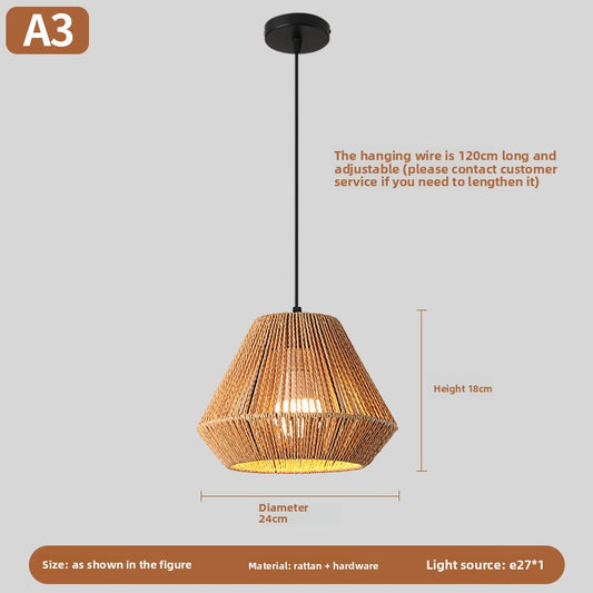 hemp rope lamp