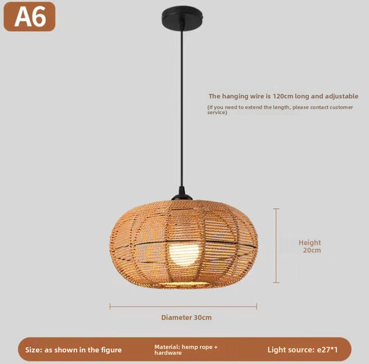 hemp rope lamp