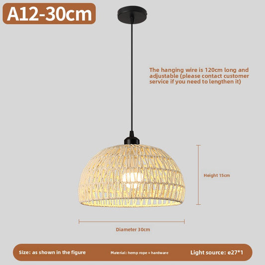 hemp rope lamp