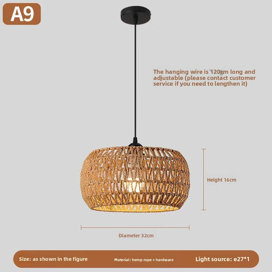 hemp rope lamp