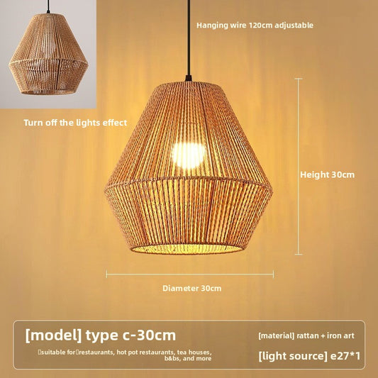 hemp rope lamp