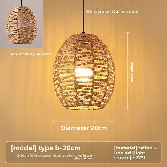 hemp rope lamp