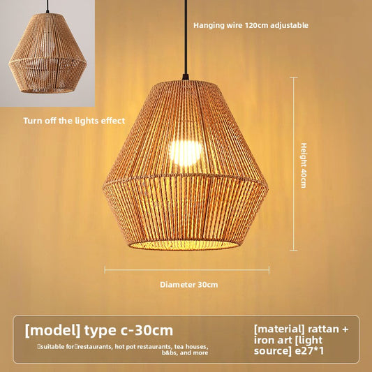 hemp rope lamp