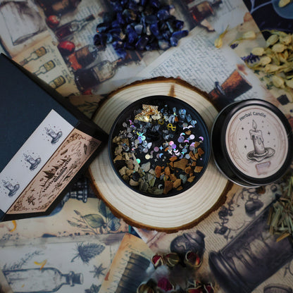 Herbal Crystal Scented Candle