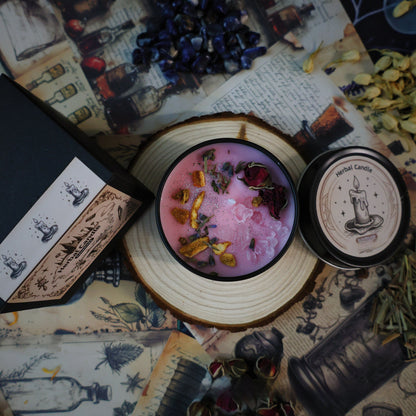 Herbal Crystal Scented Candle