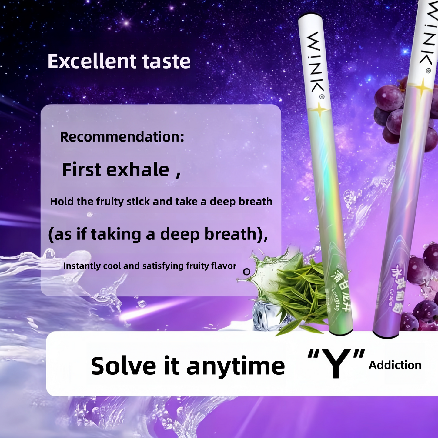 Herbal Fruit Flavor Inhaler Stick