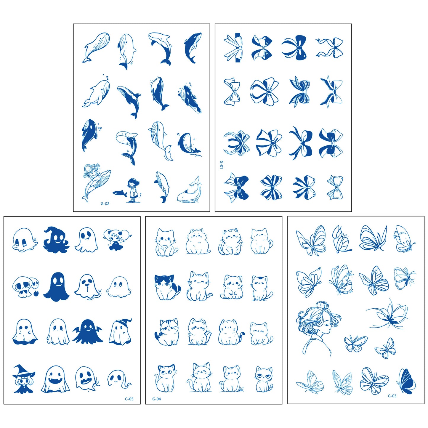 Herbal Semi-Permanent Tattoo Stickers