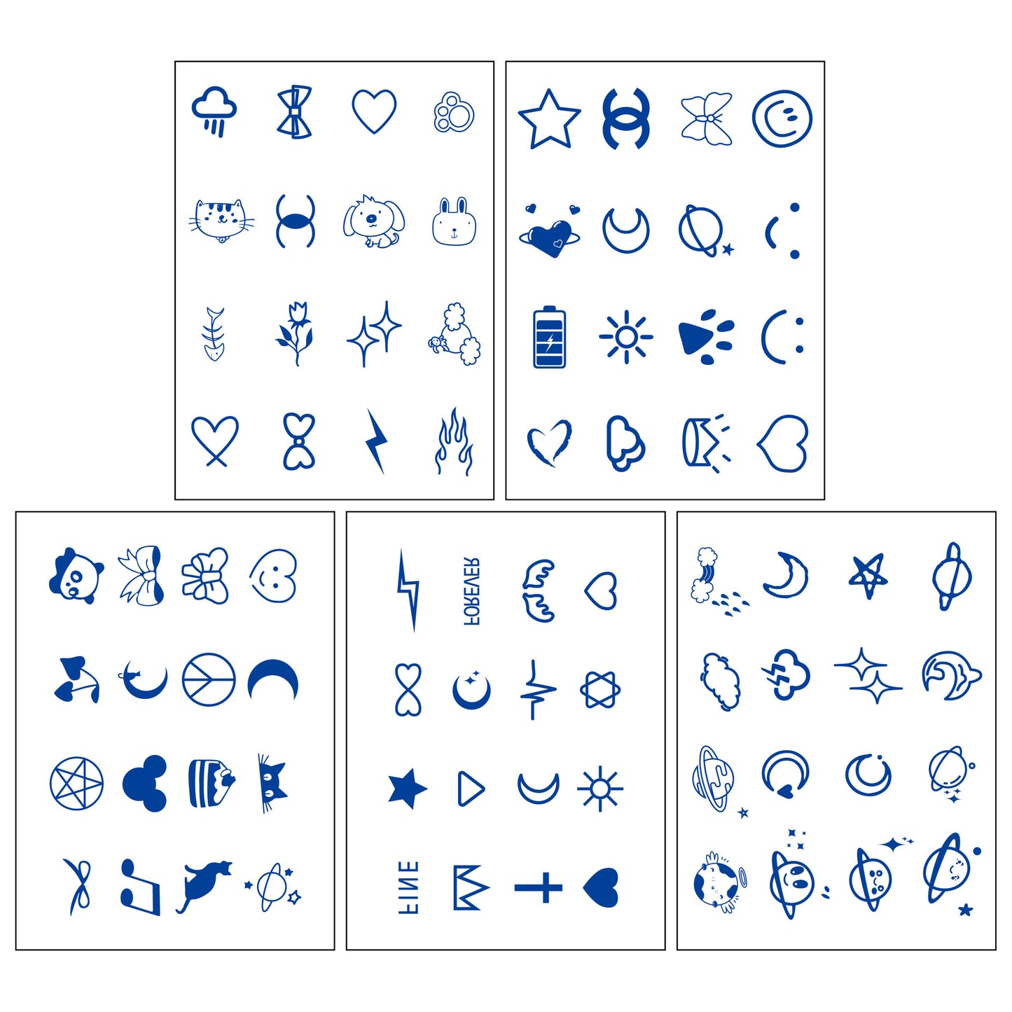 Herbal Semi-Permanent Tattoo Stickers
