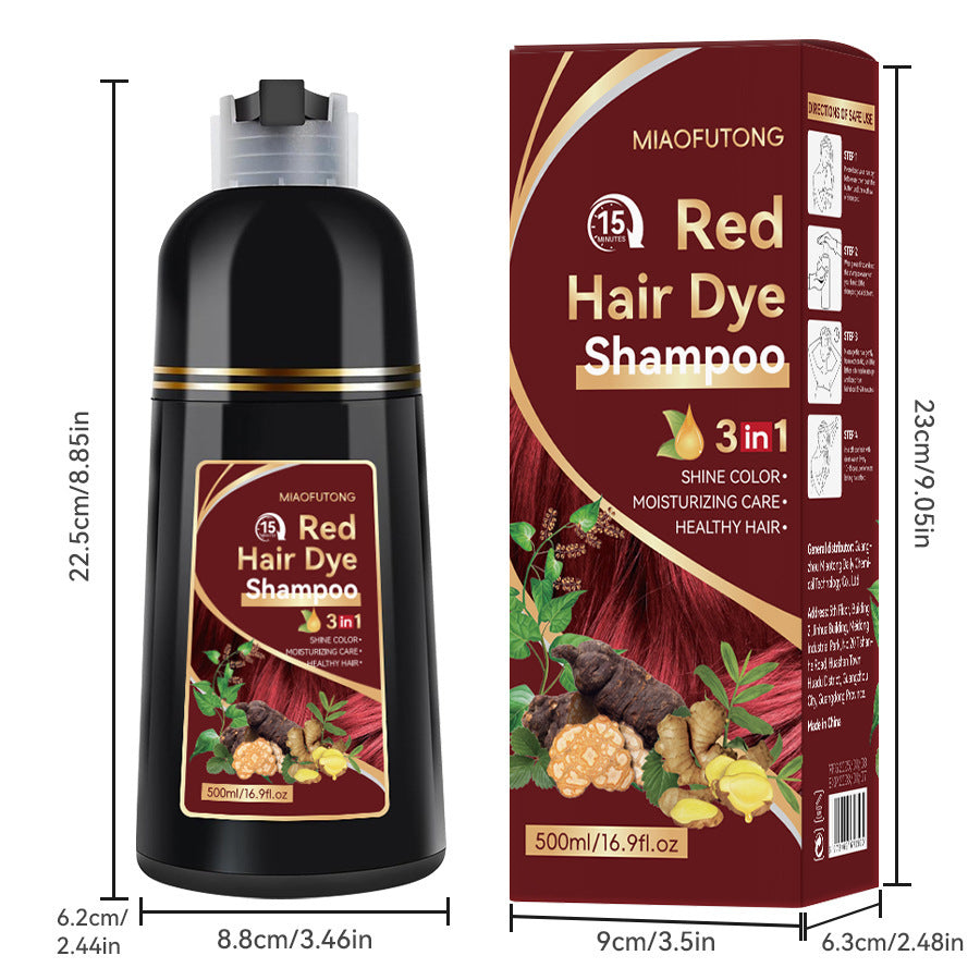 Herbal Temporary Hair Dye Shampoo 3in1