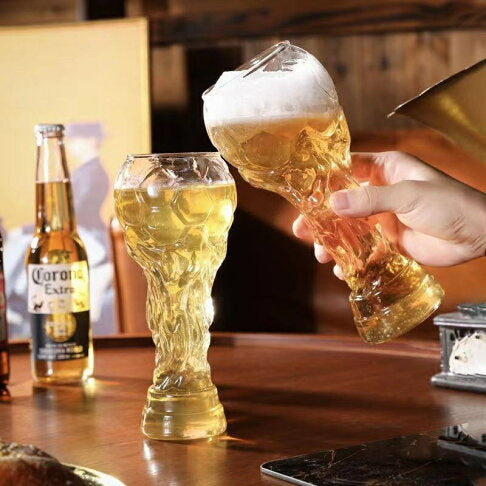 Hercules Football Trophy Beer Glass Mug