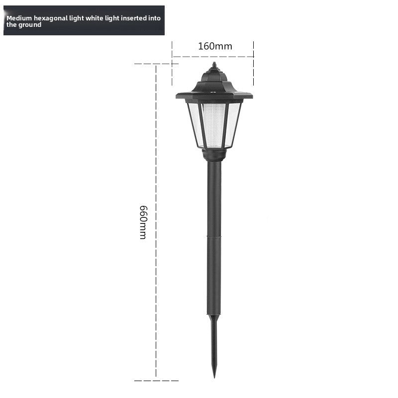 Hexagon Solar Garden Lights Outdoor Lighting
