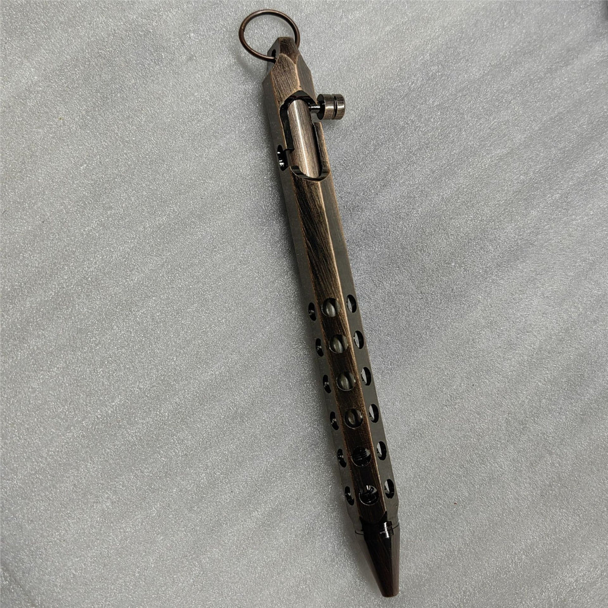Hexagonal Brass Click Ballpoint Pen